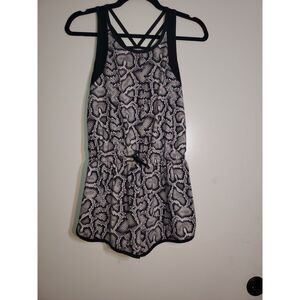 Athletic Works Snake Skin Patterned Romper Size L